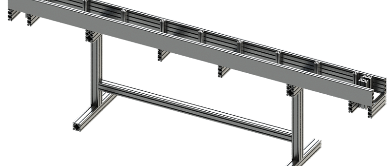 Maschinengestell Materialzufuhr